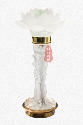 莲花全琉璃供灯
