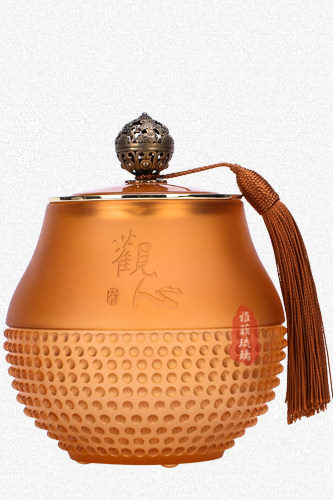 观心茶叶罐(琉璃款)