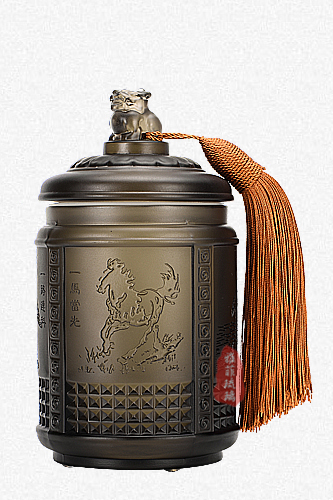 事事如意茶叶罐(黑色款)